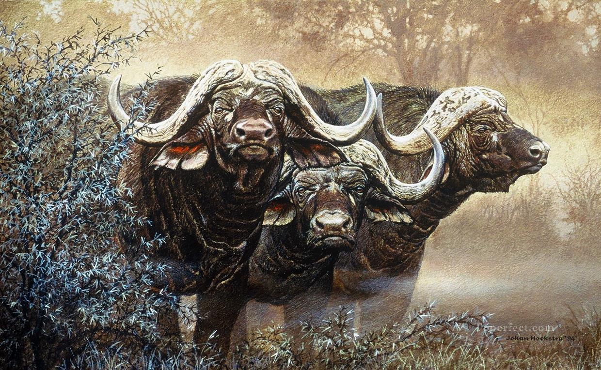 buffalo dugga garçons animaux Peintures à l'huile
